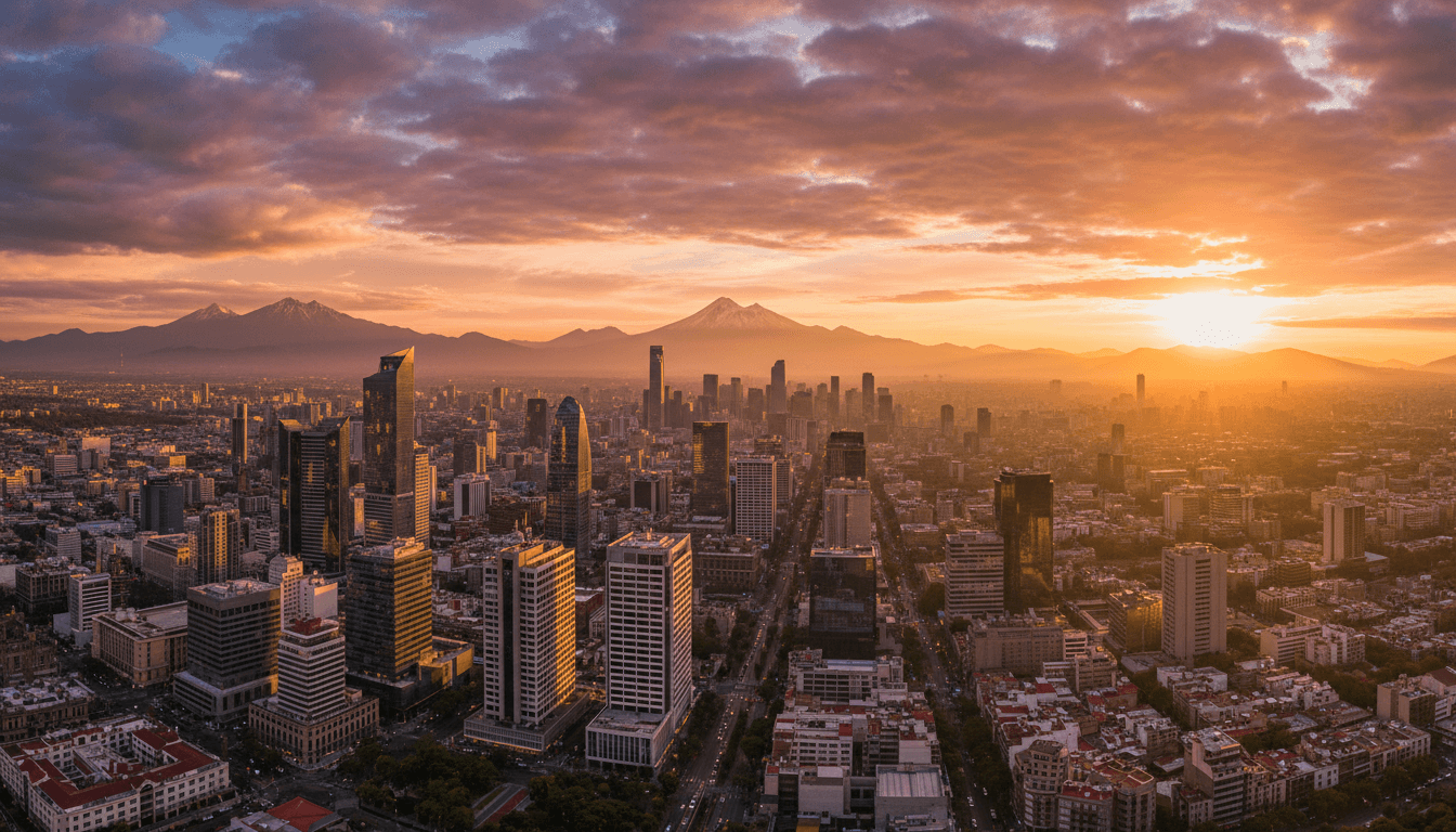 Vista panoramica de Mexico